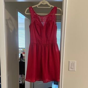 Red Lace Mini Dress